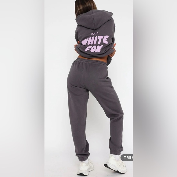 White fox the label volume 3 offstage sweatpants charcoal grey - Picture 4 of 7